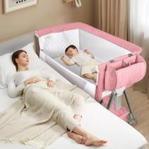 Berço de bebê BIERUM Bedside Sleeper com 7 alturas ajustáveis