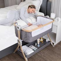 Berço de bebê KoolerThings Bedside Sleeper com cesta de armazenamento