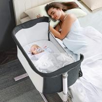 Berço de Bebê RONBEI com Cama de Cabeceira Ajustável em Altura