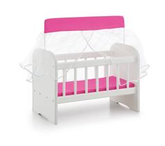 Berço de Boneca Com Colchão Pink Brinquedo