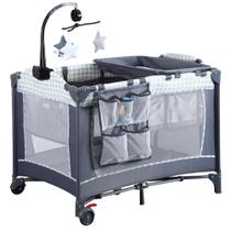 Berço de cabeceira SIMPLGIRL 4 em 1 pacote n Play com brinquedos e música