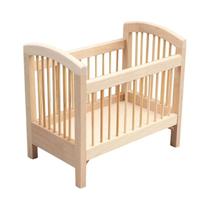 Berço De Madeira Miniatura Para Bonecas, Mobiliário De Casa De Bonecas, Simulação De Berço Para