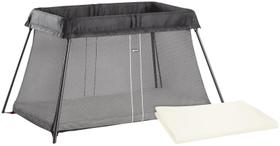 Berço de viagem BabyBjörn Travel Crib Light + lençol com elástico preto