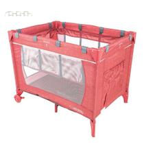 Berço desmontavel cercado relax melange vermelho - kiddo