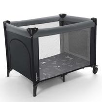 Berço Desmontável Portátil P/ Bebê Lullaby Preto - Multikids