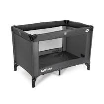 Berço Dobrável Tutti Baby Easy Com Mosquiteiro Travas Bolsa Cinza