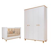 Berço e Guarda roupa Retro Cupcake Permobili MDF