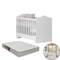 Berço e Mini Cama Colchão Incluso Multifuncional Moderno Berço e Mini Cama Colchão Incluso Multifuncional Moderno