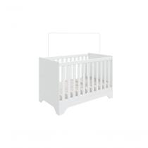 Berço Estilo Americano Popy - Moveis Peroba Branco Brilho