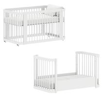 Berço Evolutivo Quater Móveis 2 em 1 em MDF com Rodízios Vira Mini Cama 3 Ajustes de Altura do Colchão possui rodízios Ganhe Colchão Berço Evolutivo Quater Móveis 2 em 1 em MDF com Rodízios Vira Mini Cama 3 Ajustes de Altura do Colchão possui rodízios Ganhe Colchão