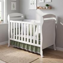 Berço Infantil Americano Danny 2 Em 1 Flex Vira Sofazinho Branco Fosco Para Quarto Bebe - Reller