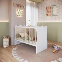 Berço Infantil em Mdp 91,5x133,5cm Plasbaby Branco / Natural Berço Infantil em Mdp 91,5x133,5cm Plasbaby Branco / Natural