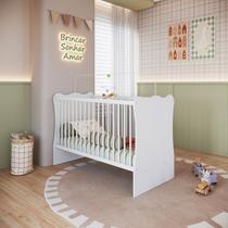Berço Infantil em MDP 91,5x133,5cm Plasbaby Branco Berço Infantil em MDP 91,5x133,5cm Plasbaby Branco