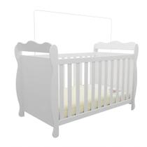 Berço Infantil Lisi - Moveis Peroba Branco Brilho Berço Infantil Lisi - Moveis Peroba Branco Brilho