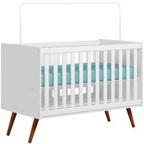 Berço Infantil Mini Cama Mdp/mdf Magia Branco Acetinado