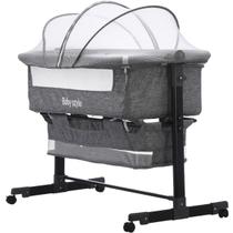 Berço Infantil Moisés Portátil Balanço Co-Sleeper Bed com Mosquiteiro Dobrável para Bebê Conforto Ajustável Cesto 10kg