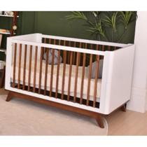 Berço Infantil Sambalele Divicar Branco Acetinado Mel - MULTIMOVEIS Berço Infantil Sambalele Divicar Branco Acetinado Mel - MULTIMOVEIS