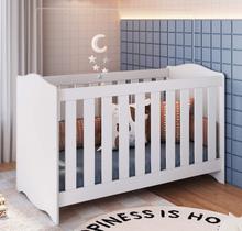 Berço Infantil Vira Cama ou Sofazinho ENC011 SEM COLCHÃO Linha Encanto Completa Móveis