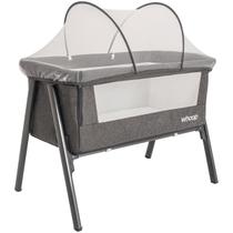 Berço Lado A Lado Lazy Kiddo Fixa Na Cama Dos Pais Até 9kg Cor Grafite