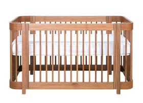 Berço lola madeira jequitibá natural + colchão incluso