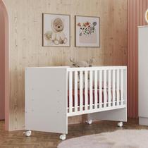 Berço Lua Encantada com Rodízios Branco