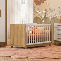 Berço Mini Cama 2 Em 1 C/ Colchão Quarto Infantil Bebê Q Encanto Slim 4315