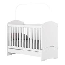 Berço Mini Cama 3 Em 1 Bala De Menta Henn Branco