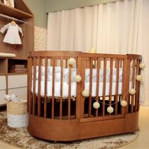 Berço Mini Cama 3 em 1 com Colchão Maior Wave