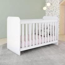 Berço Mini Cama 3 em 1 com Regulagem de Altura Branco Sonho Encantado