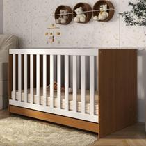 Berço Mini Cama 3 em 1 para Colchão de 130 x 60cm Doce de Leite Multimóveis MP0527R