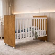 Berço Mini Cama 97cm x 132,8cm Catatau New Nature / Branco
