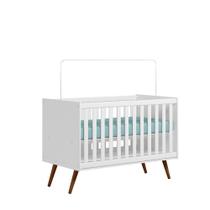 Berço Mini Cama Americano 2 Em 1 Quarto Infantil Bebê Pés Retrô Q Encanto Retrô 3820