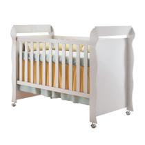 Berço Mini Cama Americano com Colchão Mirelle Branco Carolina Baby