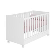 Berço Mini Cama Americano Doce Sonho com rodízios Branco