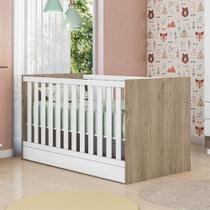 Berço Mini Cama Americano Lua Encantada Carvalho/Branco