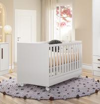 Berço Mini Cama Americano Qmovi Branco