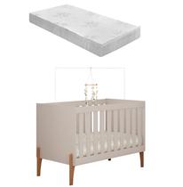 Berço Mini Cama Bebê Infantil Iris Retro + Colchao Toraflex