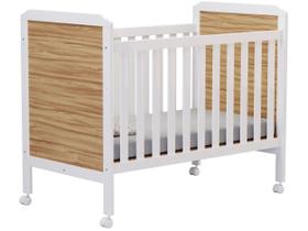 Berço Mini Cama Branco e Amêndoa Moveis Peroba Anjinho Berço Mini Cama Branco e Amêndoa Moveis Peroba Anjinho