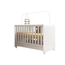 Berço Mini Cama Branco Encanto 2 Em 1 Versátil Peternella