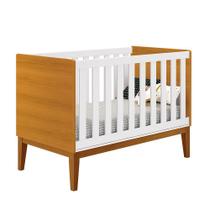 Berço Mini Cama Classic com Pés Amadeirado - Reller Móveis Berço Mini Cama Classic com Pés Amadeirado - Reller Móveis