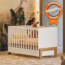 Berço Mini Cama com Colchão Fantasia 4300 Branco Acetinado Qmovi Probel Berço Mini Cama com Colchão Fantasia 4300 Branco Acetinado Qmovi Probel
