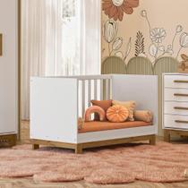 Berço Mini Cama Encanto Slim Branco Acetinado