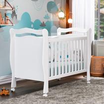 Berço Mini Cama Grade Móvel Alvin New Branco Berço Mini Cama Grade Móvel Alvin New Branco