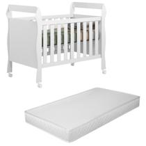 Berço Mini Cama Grade Proteção Suporte Mosquiteiro Colchão