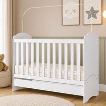 Berço Mini Cama Infantil 3 Em 1 Bala Menta Com Colchao Vira Cama Mosqueteiro MDP Resistente Berço Mini Cama Infantil 3 Em 1 Bala Menta Com Colchao Vira Cama Mosqueteiro MDP Resistente