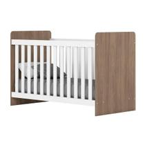 Berço / Mini Cama Infantil Labirinto 2 em 1 Rústico/Branco - Henn