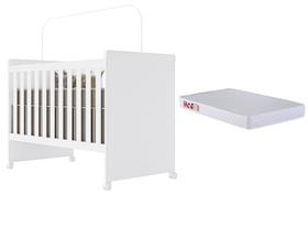 Berço Mini Cama Livia Branco com Colchão - Móveis Canaã