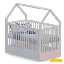 Berço Mini Cama Montessoriana Wood - Branco - Divicar