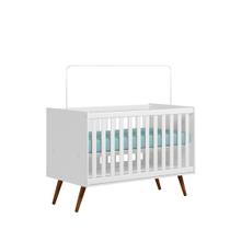 Berço Mini Cama Q Encanto Retrô Branco Acetinado