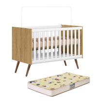 Berço Mini Cama Q Encanto Retrô com Colchão Supreme - Qmovi